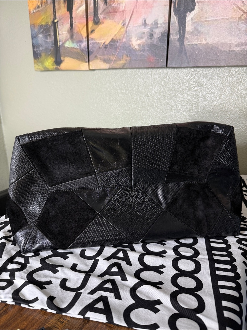 Marc Jacobs The Suede Patchwork Sack Bag - Picture 6 of 11